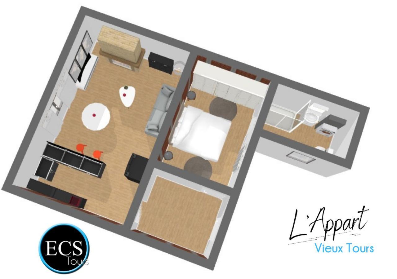 L'Appart - Au Coeur du Vieux Tours - Arrivée Autonome Extérieur photo